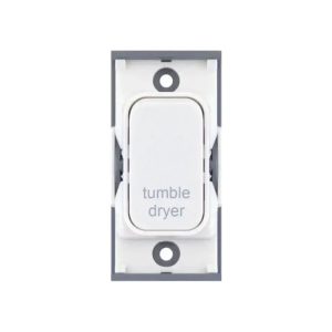 Selectric White 20A 2 Pole TUMBLE DRYER Switch Module