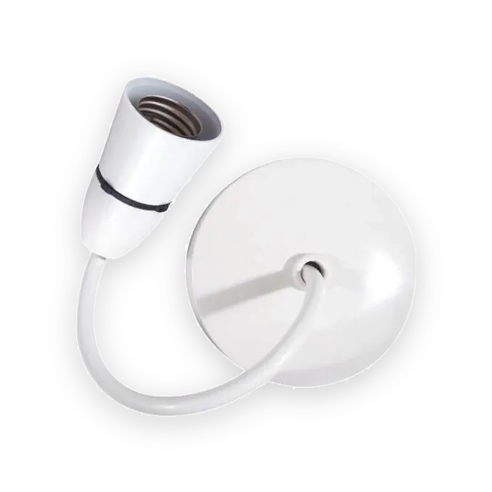 selectric-white-89mm-pre-wired-e27-fitting-lampholder-6-inch-flex-t2-ceiling-rose-lg9492w-gallery-01 Selectric White 89mm Pre-Wired E27 Fitting Lampholder 6 Inch Flex T2 Ceiling Rose