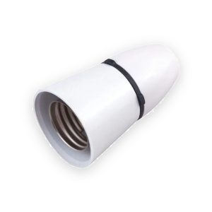 Selectric White Short Skirt E27 Fitting T2 Pendant Lampholder