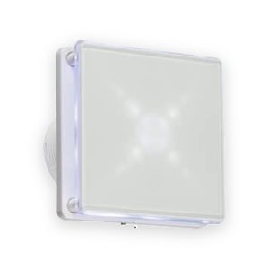 Sentinel 100mm/4 inch LED Backlit Extractor Fan with Overrun Timer - White