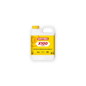 Sentinel X100 System Inhibitor1L white container with yellow cap and label