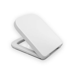 Soft Close Toilet Seat Square Shape White