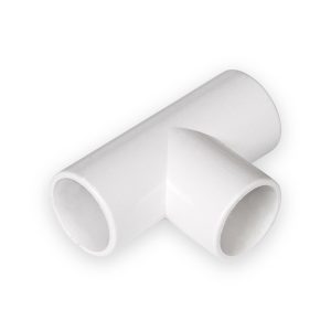 Solvent Weld Overflow Tee 21.5mm White