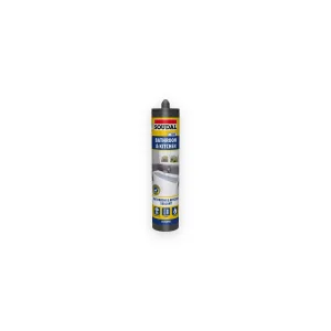 Soudal Bathroom & Kitchen Silicone Sealant - Clear (290ml)