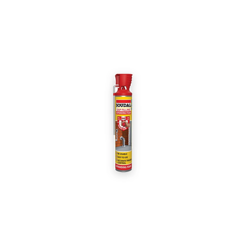 Soudal DIY Gap Filling Foam Genius Gun - CHAMPAGNE (750ml) Soudal DIY Gap Filling Foam Genius Gun - CHAMPAGNE (750ml)