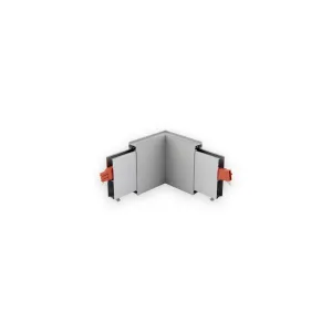 Ninety degree lighting corner accessory with orange terminal blocks