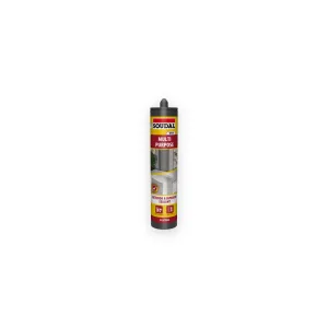 Soudal Multi-Purpose Silicone Sealant - Brilliant White (290ml)