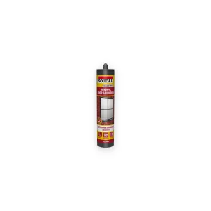 Soudal Window, Door & Building Silicone Sealant - Brilliant WHITE (290ml)
