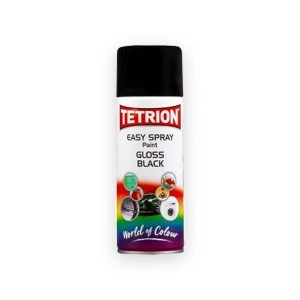 Tetrion Easy Spray Paint Gloss Black 400ml
