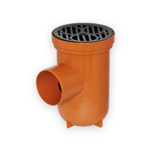 Underground 110mm Back Inlet Roddable Gully Round Top