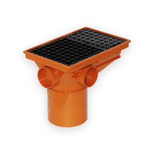 Underground 110mm Integral Rectangular Hopper With Grid