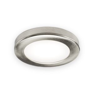 UNDKIT Single 2.5W LED Dimmable Under Cabinet Light in Brushed Chrome - 3000K