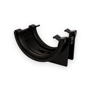 Union 112mm Half Round Guttering Union Bracket- Black