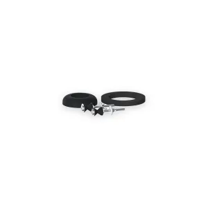 Universal cistern accessory kit with two rubber sealing rings and fixing bolts with washers