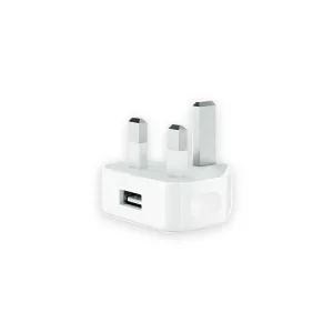 USB Plug Charger White