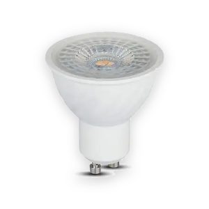 V-TAC 6.5W GU10 Ripple Plastic Spotlight With Samsung Chip Dimmable 6400K