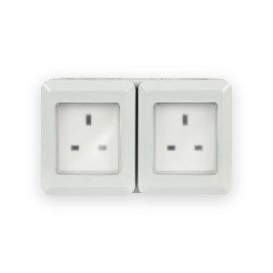 Weatherproof 2 Gang Outdoor Socket