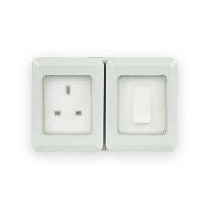 Weatherproof Outdoor Single Switch and Socket