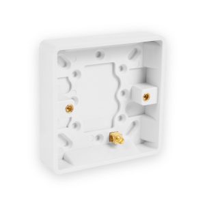 White Moulded Surface Box 1 Gang 16mm