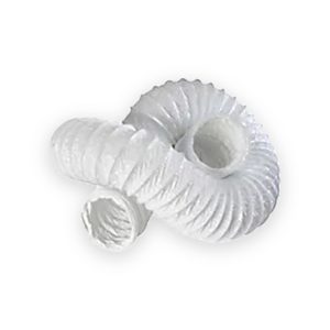 White PVC Ducting 100mm diameter x 3m