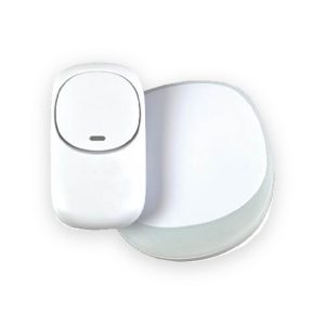 Wireless Plug-in Doorbell with LED Alert White