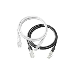 System Q RJ45 Straight Patch Lead Black – 2m